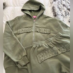 Forever EDIKTED Oversized Hoodie and Sweatpants Set